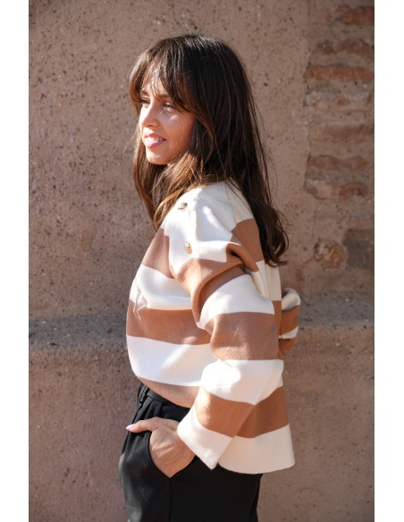 lai fashion INFINI BEIGE PULL FEMME