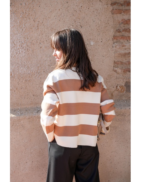 lai fashion INFINI BEIGE PULL FEMME