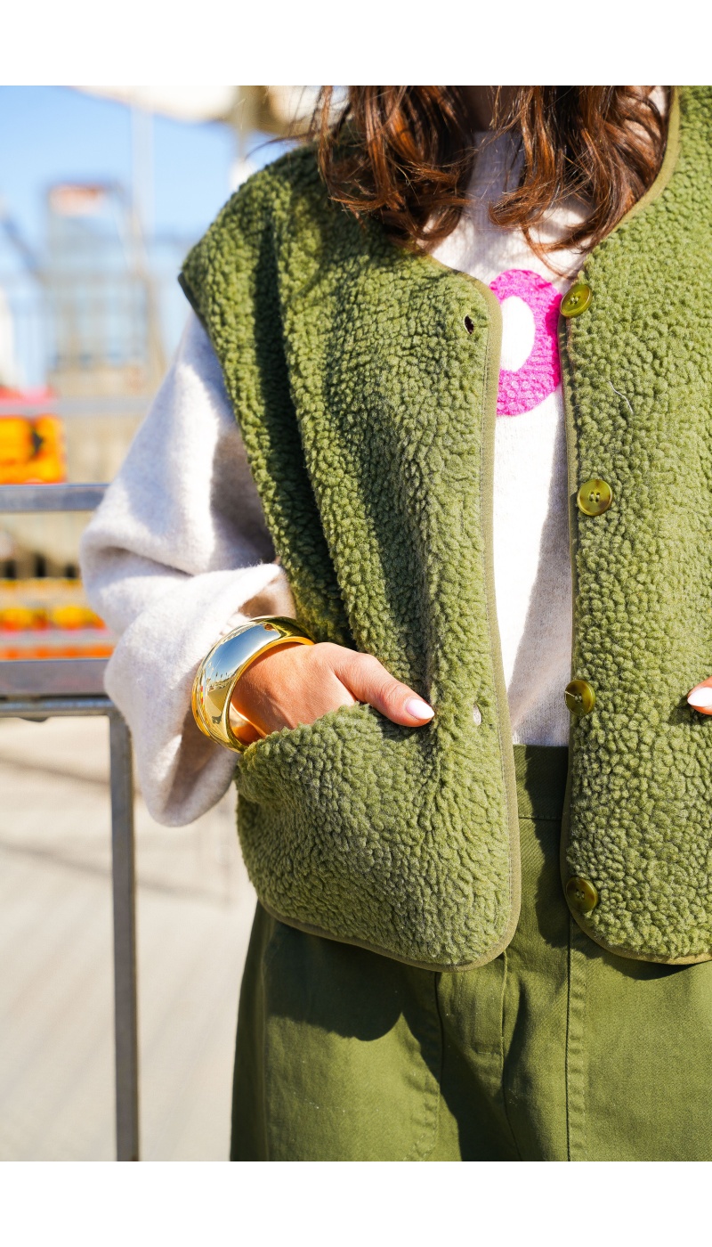 Gilet Moumoute Kaki ALMA