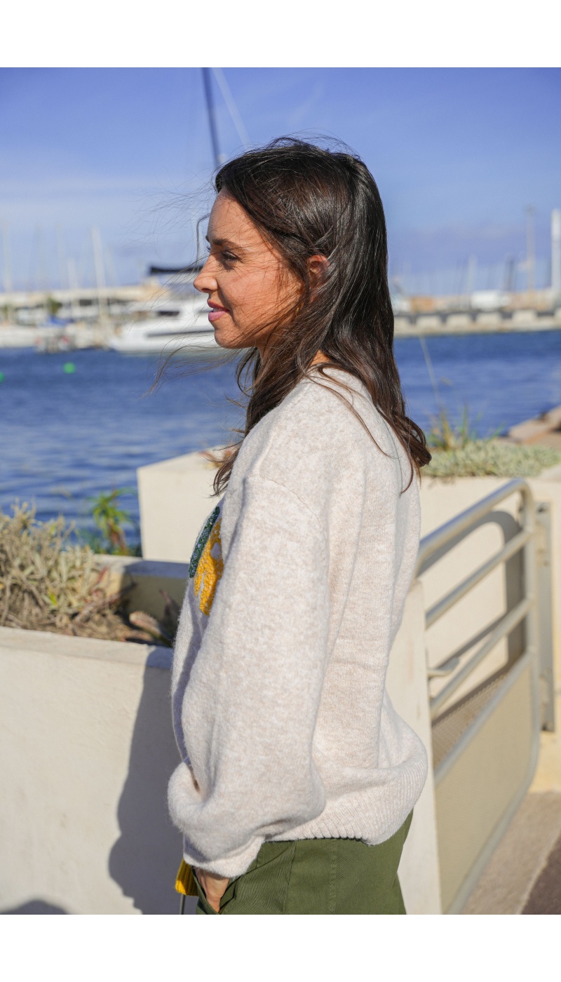 Pull Ecru Amour GABI