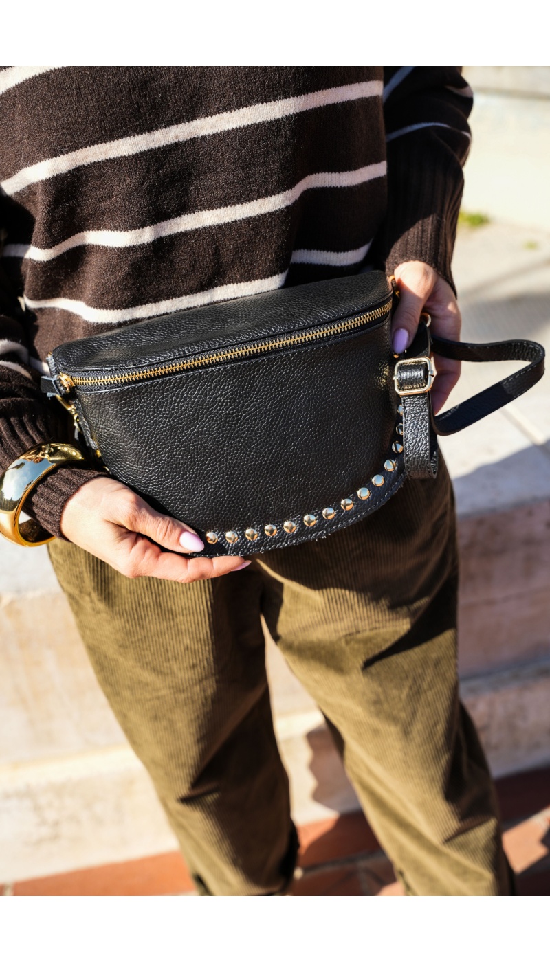 evelyn ashley CLOUT NOIR POCHETTE