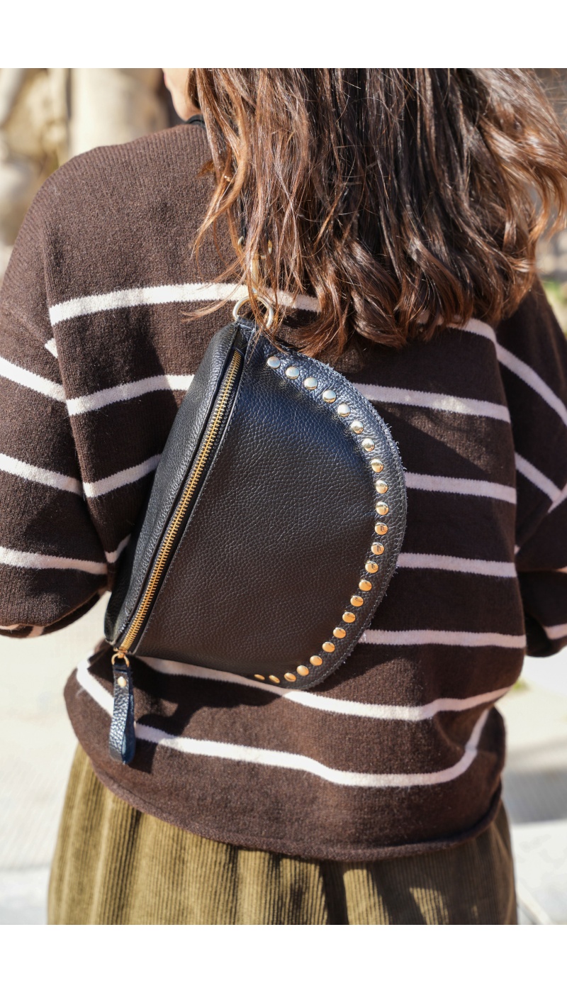 evelyn ashley CLOUT NOIR POCHETTE