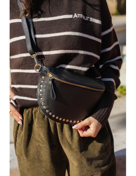 evelyn ashley CLOUT NOIR POCHETTE