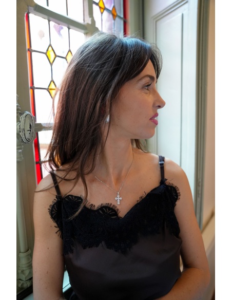 Collana Croce d'Argento LOUNA Noho - 1 | SALDI
