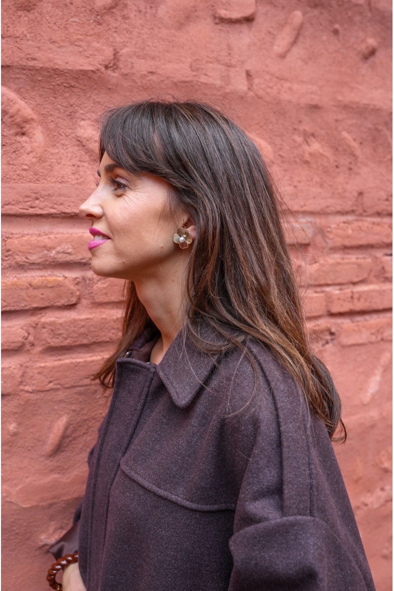 mia complementos bcn FLEURS DORE BOUCLES D'OREILLES 2