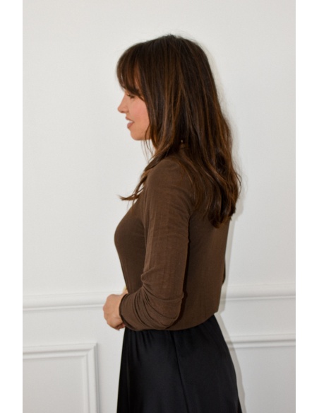 Haut Cachemire Marron THEA