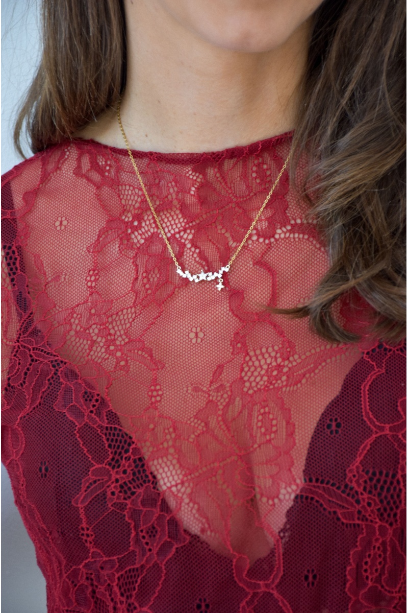 Collier Etoile Strass BONNIE