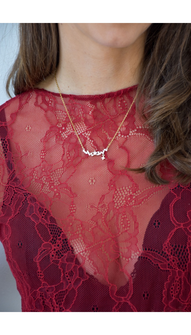 BONNIE Rhinestone Star Necklace Noho - 1 | SALE