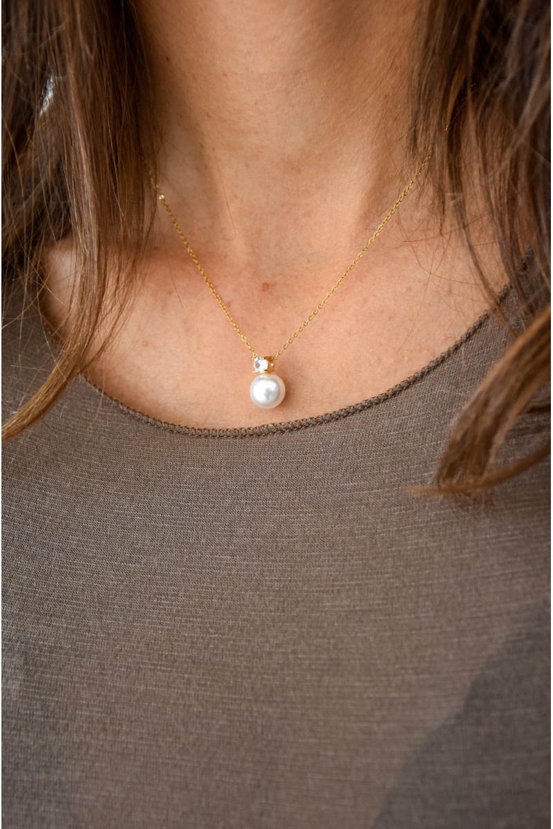 Collier Perle Doré LILY 2