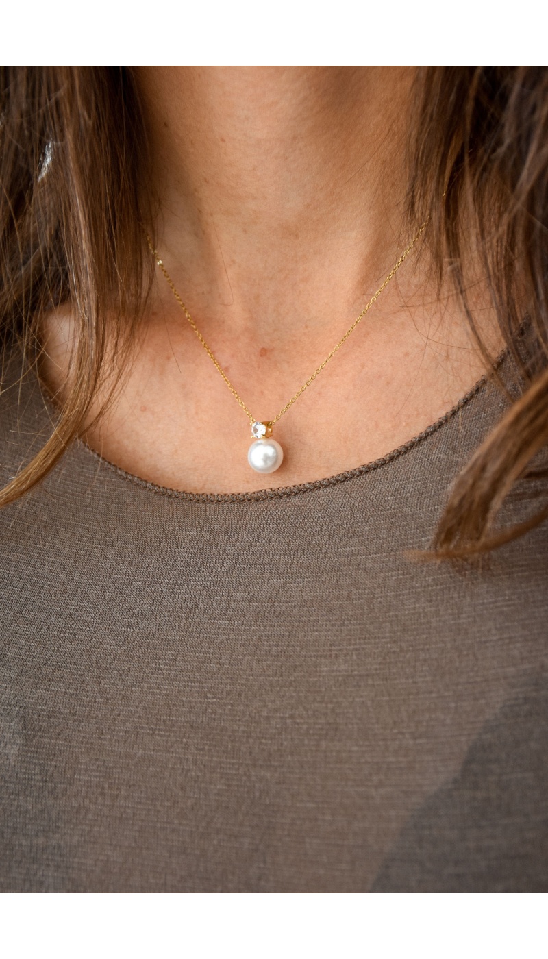 Collier Perle Doré LILY