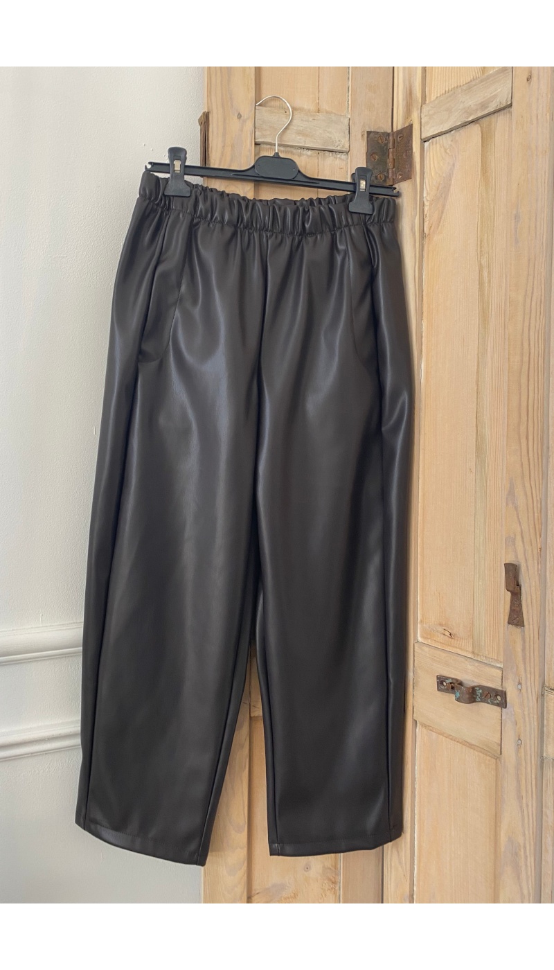 Pantalon Simili Choco INDIRA