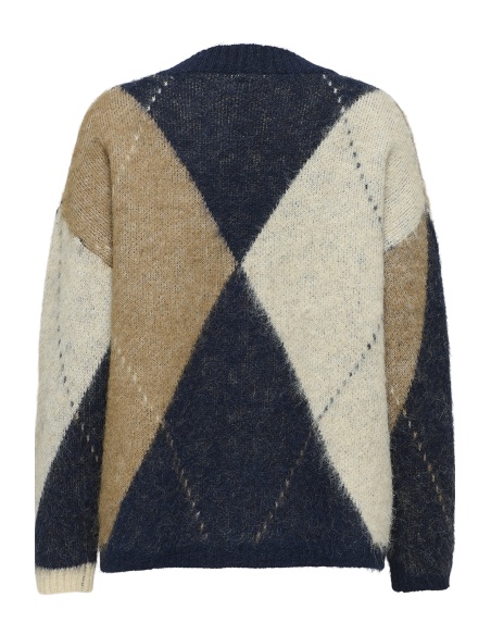 Cardigan Carreaux Marine ONLNOEME