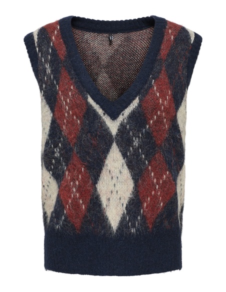 Pull Carreaux Marine ONLNOEME