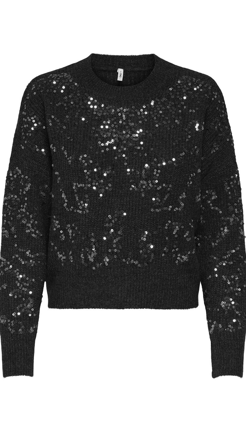 Pull Sequin Noir ONLALTA