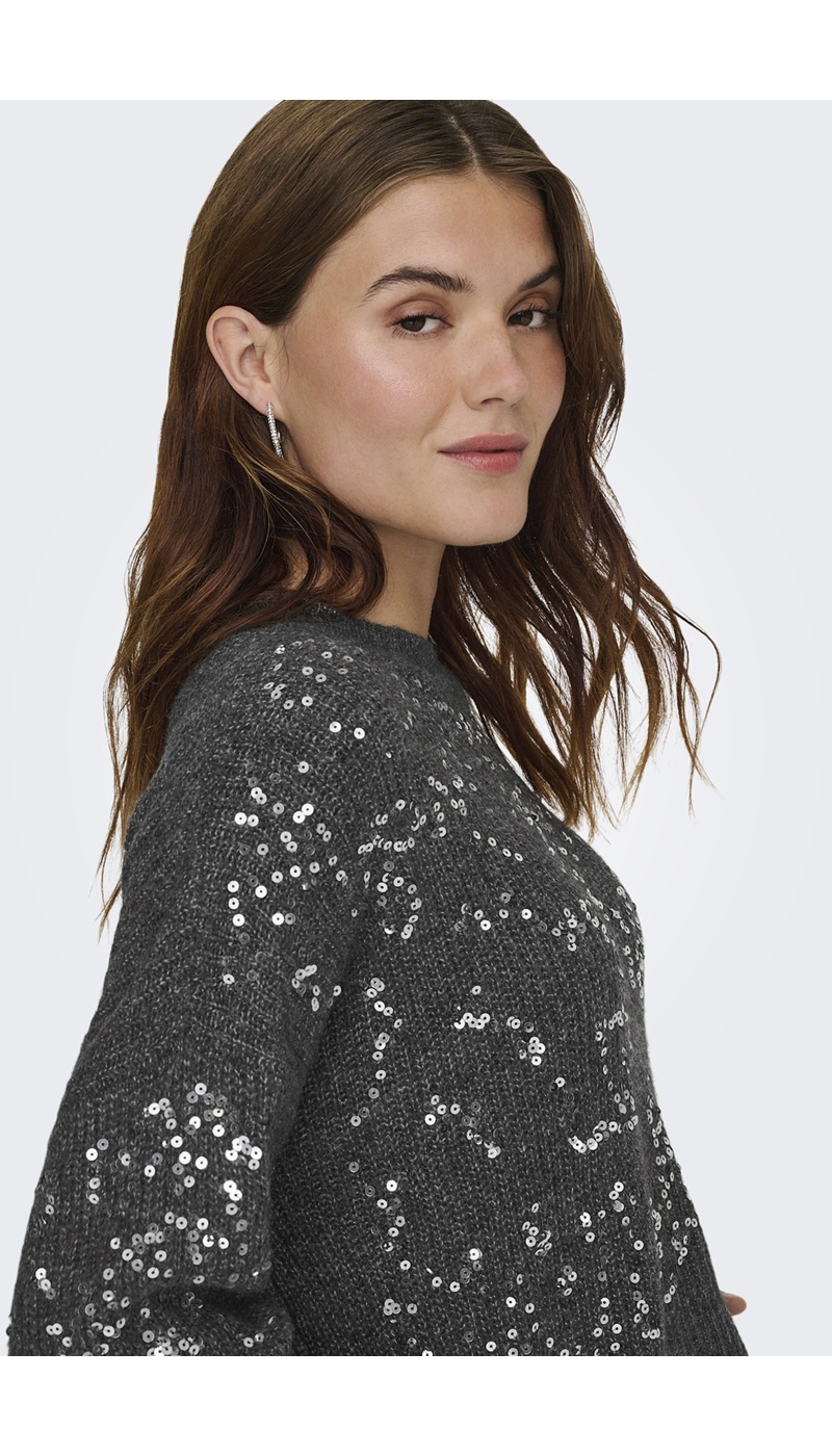 Pull Sequin Gris ONLALTA