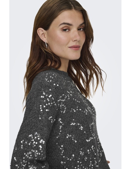 Pull Sequin Gris ONLALTA