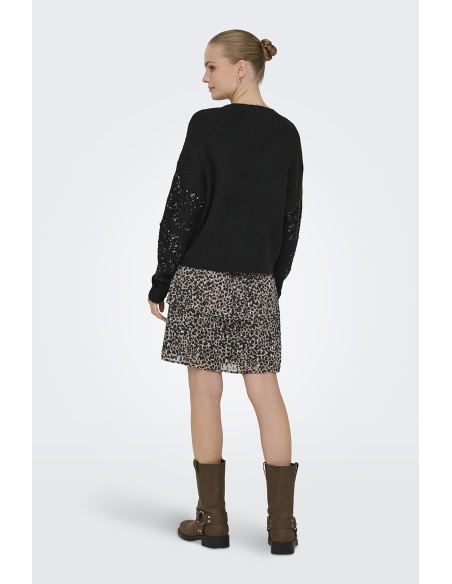 Pull Sequin Noir ONLALTA
