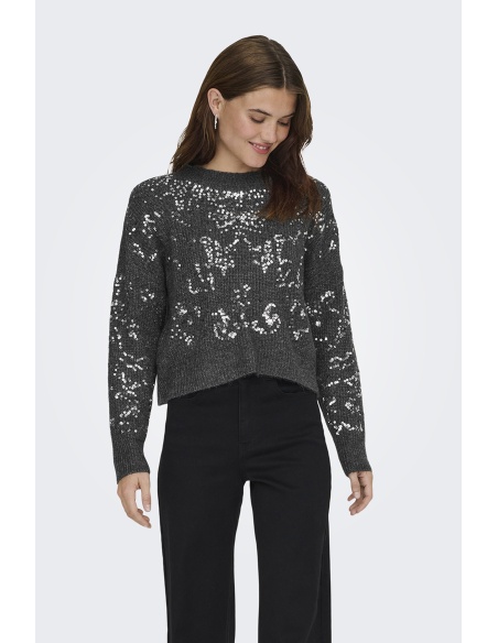 Pull Sequin Gris ONLALTA