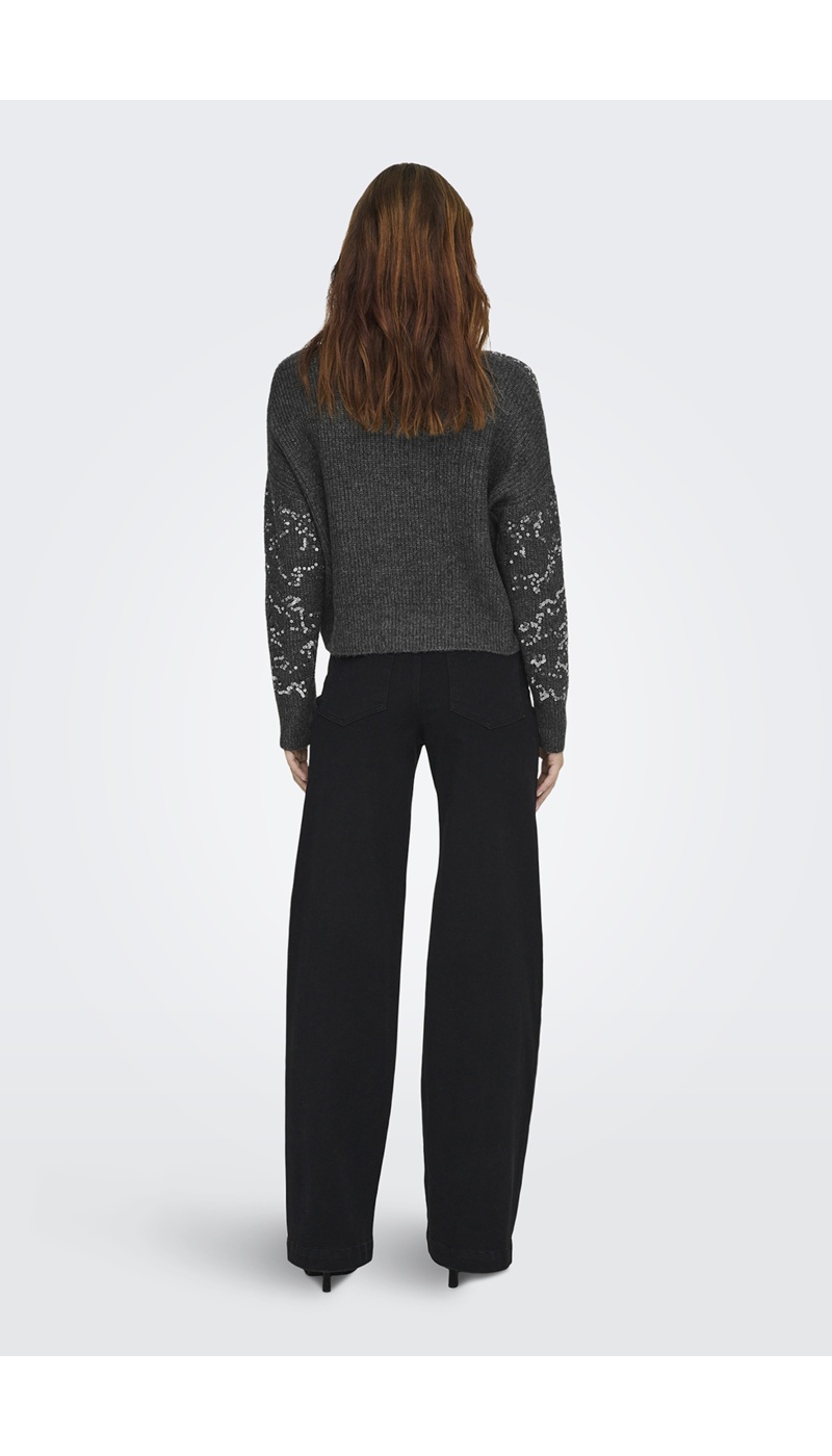 Pull Sequin Gris ONLALTA