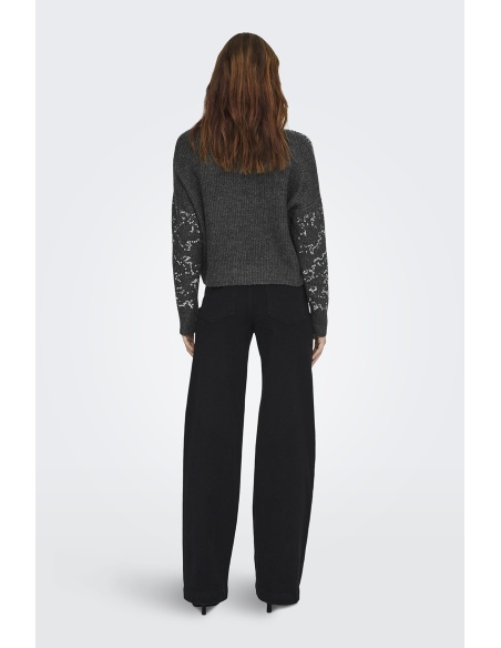 Pull Sequin Gris ONLALTA