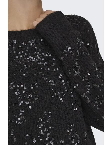 Pull Sequin Noir ONLALTA