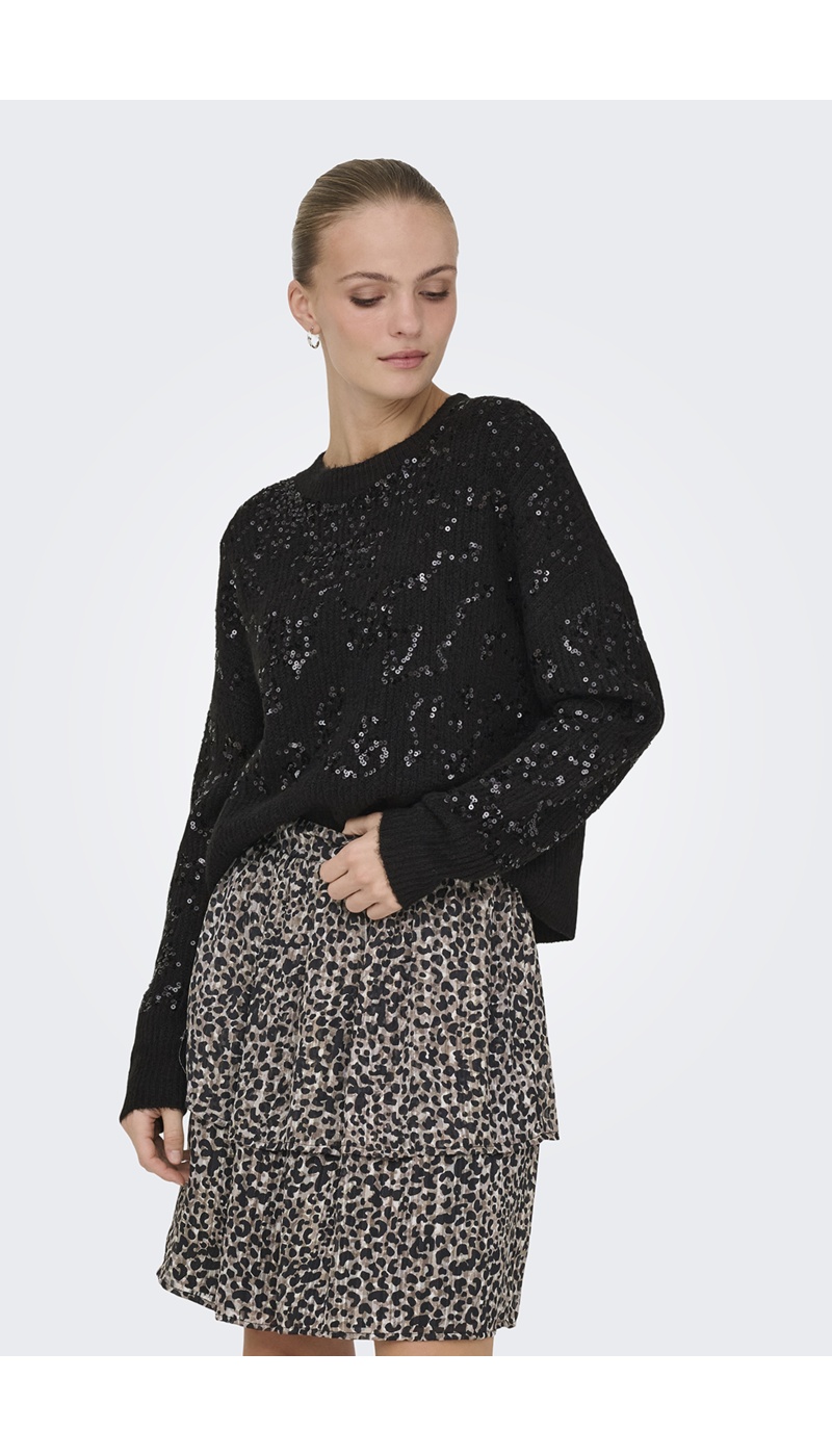 Pull Sequin Noir ONLALTA