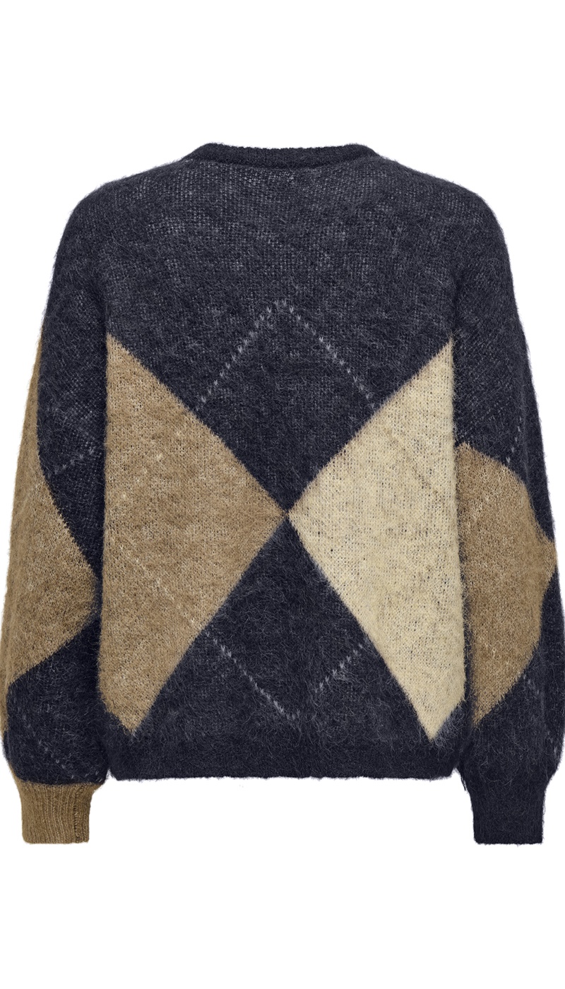 Pull Carreaux Marine ONLNOEME