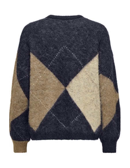 Pull Carreaux Marine ONLNOEME