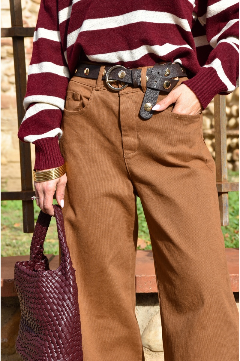 only one barcelona CLOUT MARRON CEINTURES FEMME 2