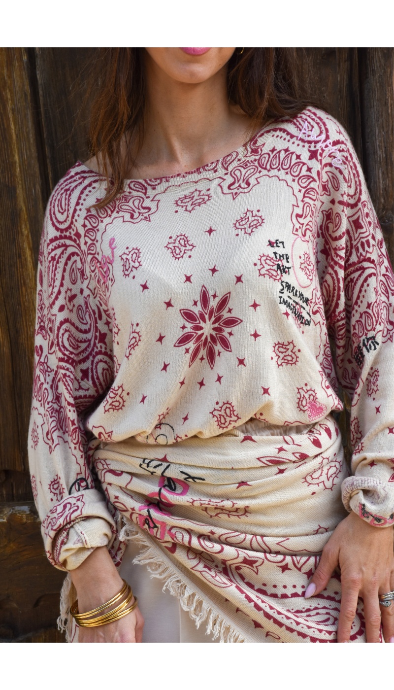 Pull Bandana Bordeaux LINA