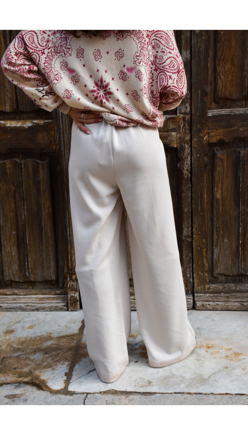 WI&CO SRL  ECRU PANTALON FEMME