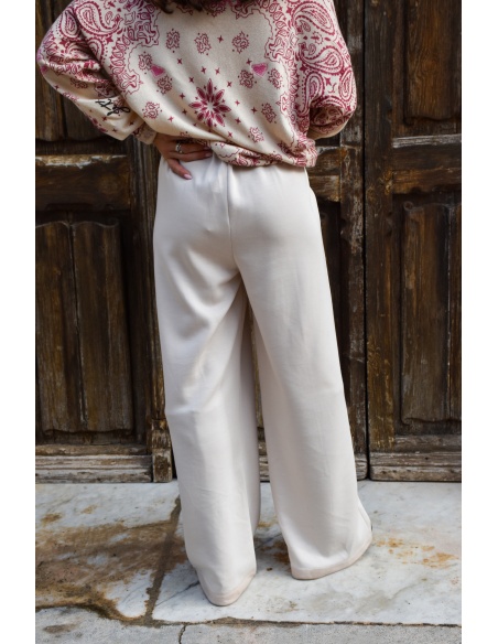 WI&CO SRL  ECRU PANTALON FEMME