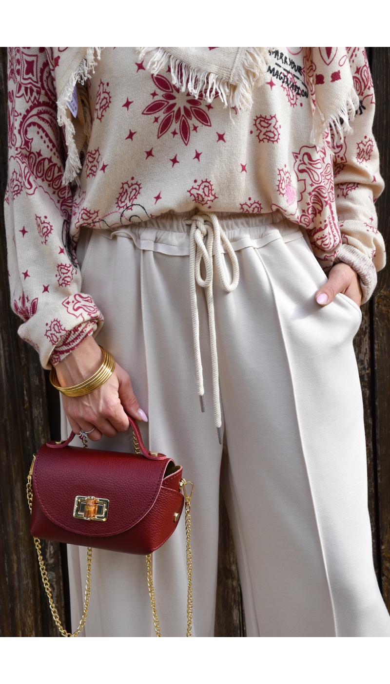 WI&CO SRL  ECRU PANTALON FEMME