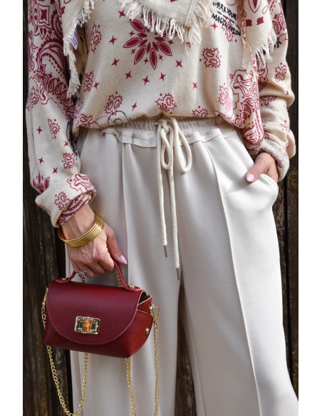 WI&CO SRL  ECRU PANTALON FEMME