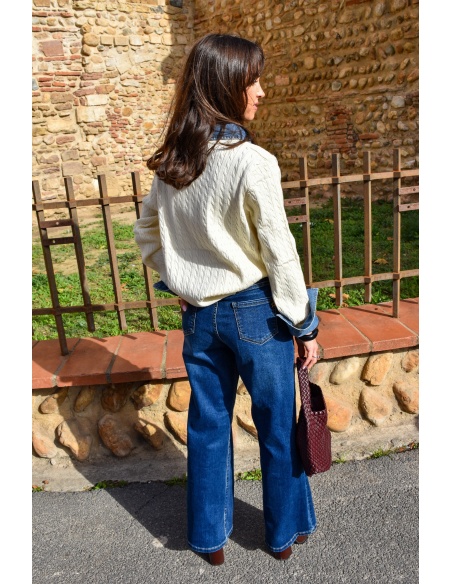 Pull Denim Ecru ELISE