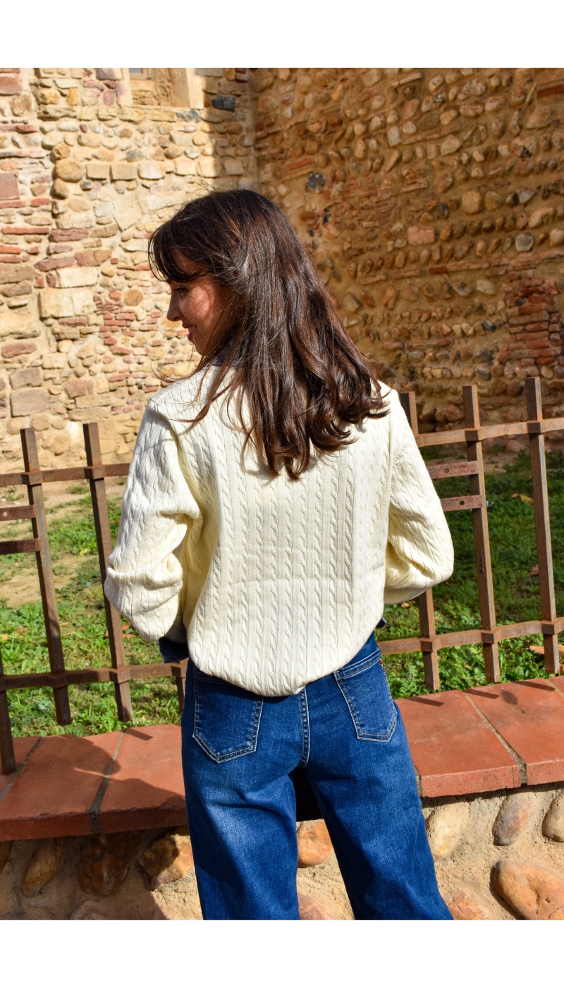 Pull Denim Ecru ELISE