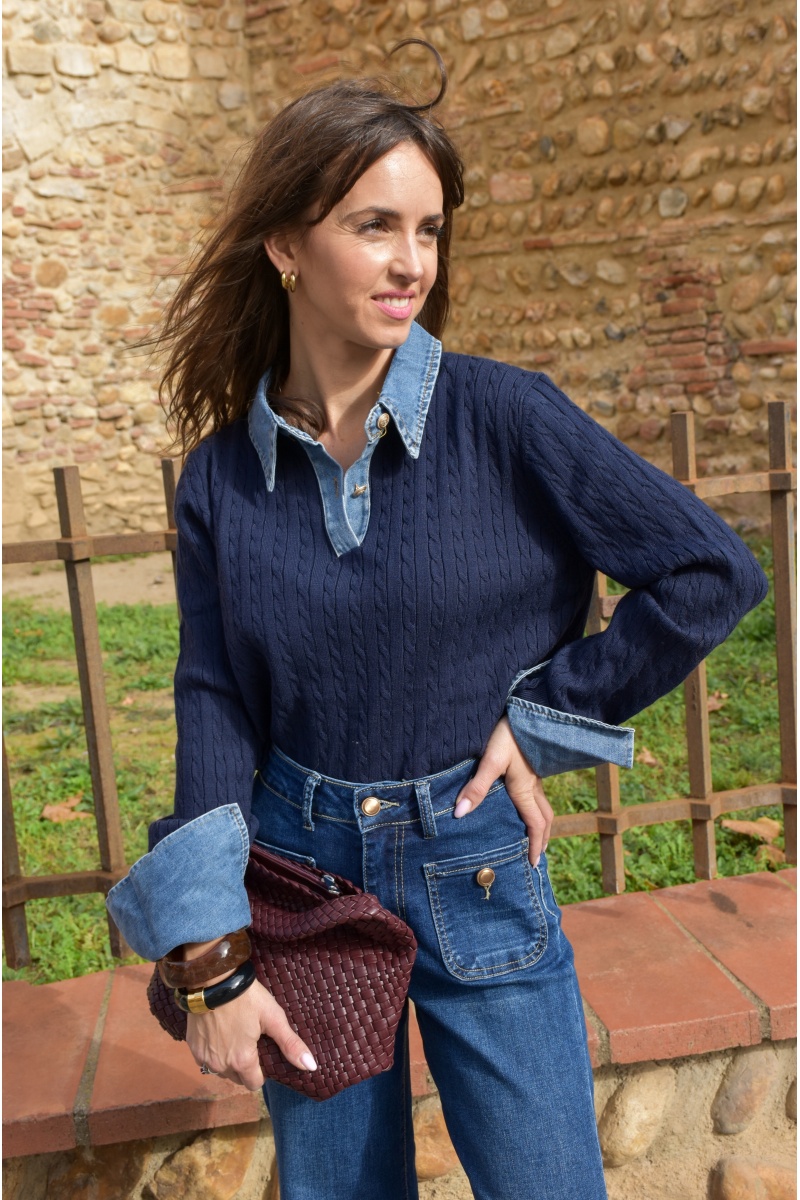 lai fashion JEANS MARINE PULL FEMME