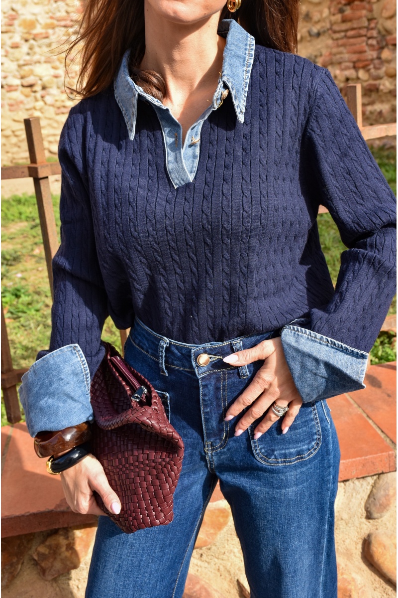 lai fashion JEANS MARINE PULL FEMME 2