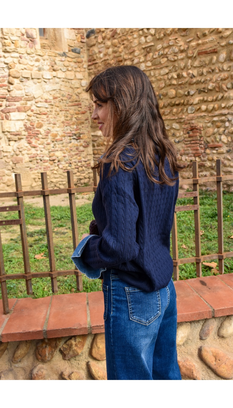 Pull Denim Marine ELISE