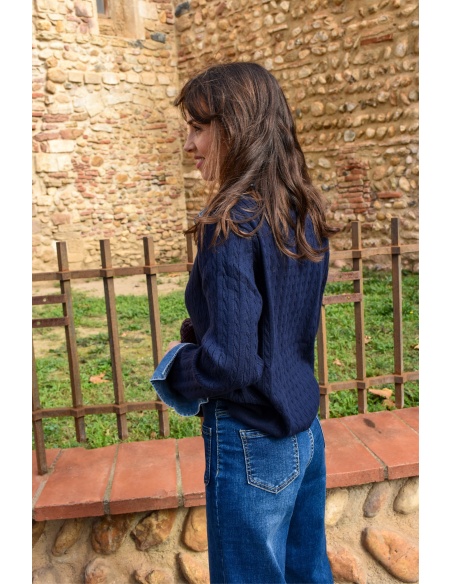 Pull Denim Marine ELISE