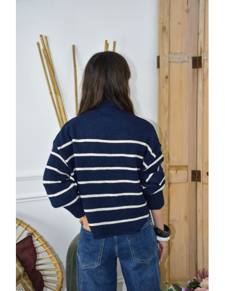 Pull Rayé Marine ABIGAIL