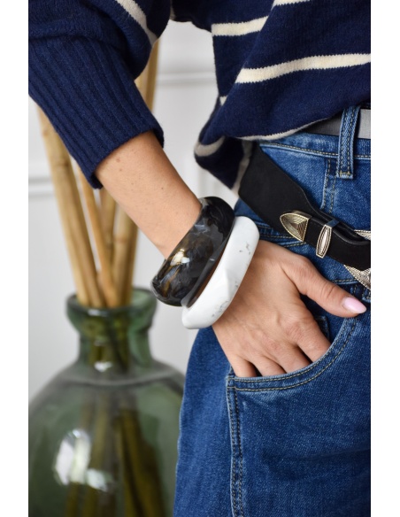 j'aime gemme - laura  NOIR BRACELETS