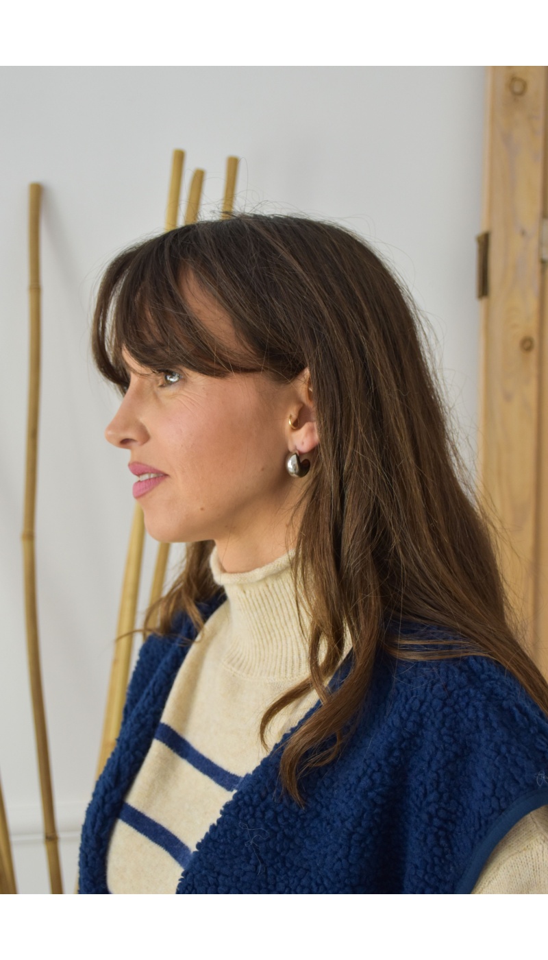 mia complementos bcn PETIT ARGENT BOUCLES D'OREILLES