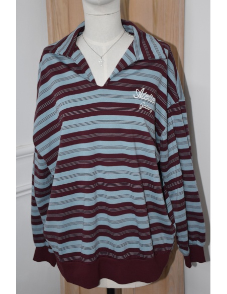 Polo Rayé Bordeaux NINO Noho - 1 | Accueil
