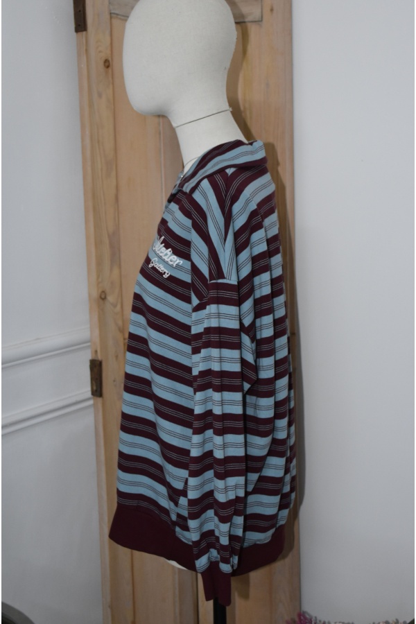 Polo Rayé Bordeaux NINO Noho - 1 | Accueil 2