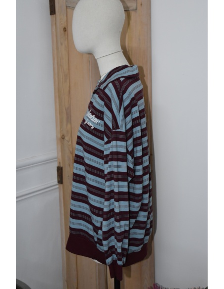 Polo Rayé Bordeaux NINO Noho - 2 | Accueil