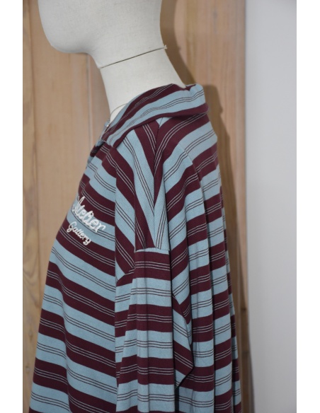 Polo Rayé Bordeaux NINO Noho - 4 | Accueil