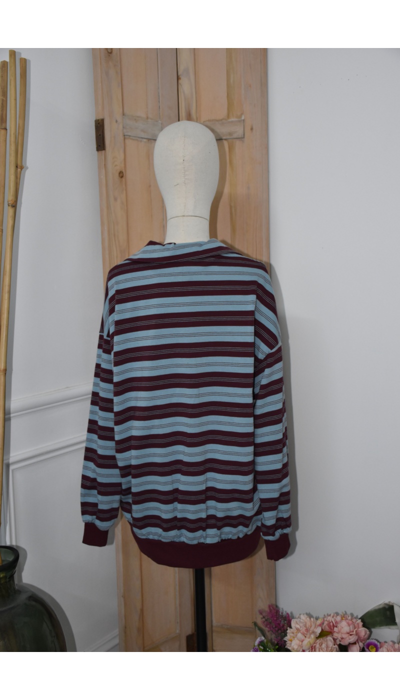 Polo Rayé Bordeaux NINO Noho - 5 | Accueil