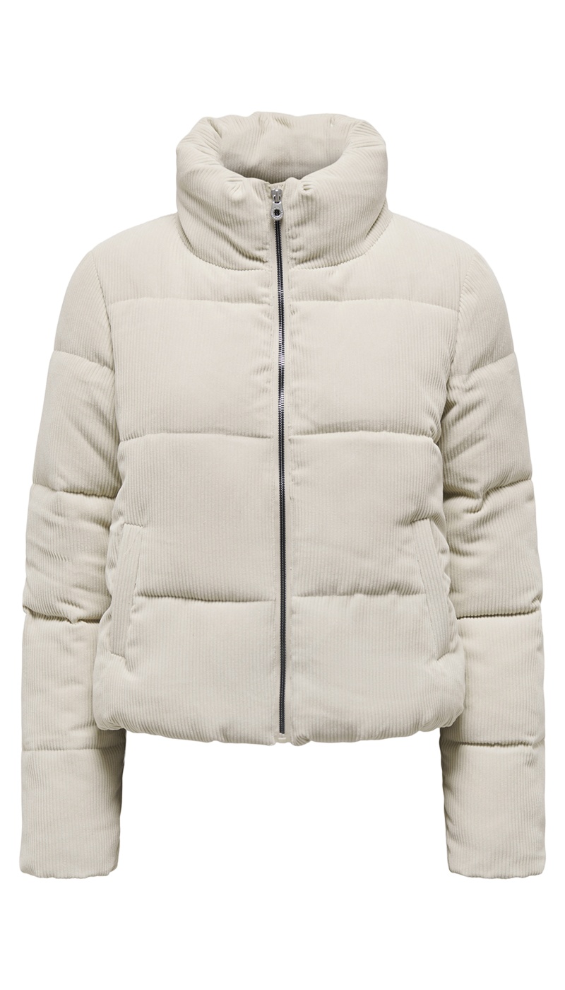 Ecru gerippte Daunenjacke NUR ONLNEWDOLLY - 7 | FRAUEN