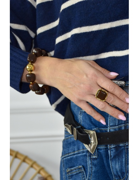 pretty baby CARRE MARRON BAGUES